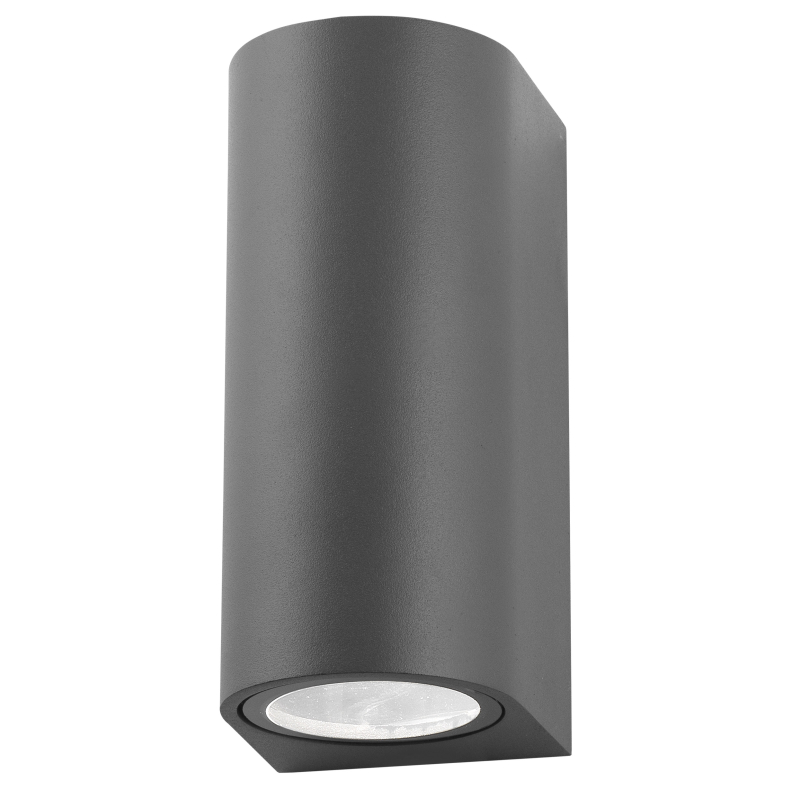 611024 Svítidlo Nova Luce NERO R WALL GREY 2 nástěnné, IP 54, GU10