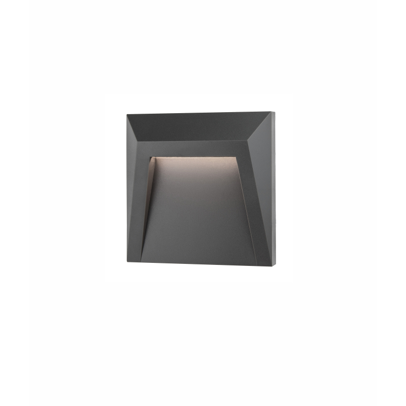 611045 Svítidlo Nova Luce LUTON STEP GREY 2 schodišťové, IP 65, 1,2 W