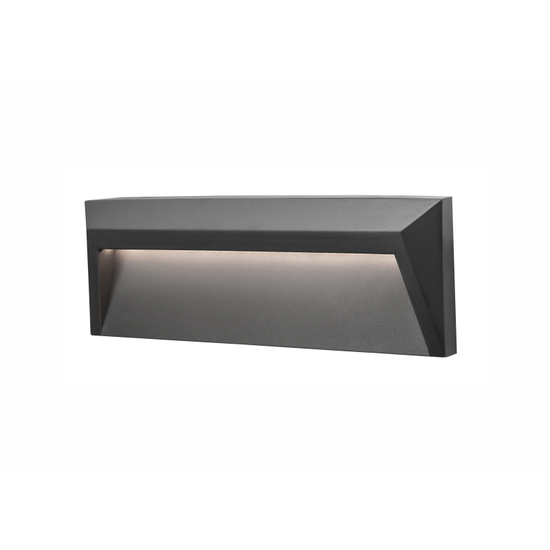 611046 Svítidlo Nova Luce LUTON STEP GREY schodišťové, IP 65, 1,6 W