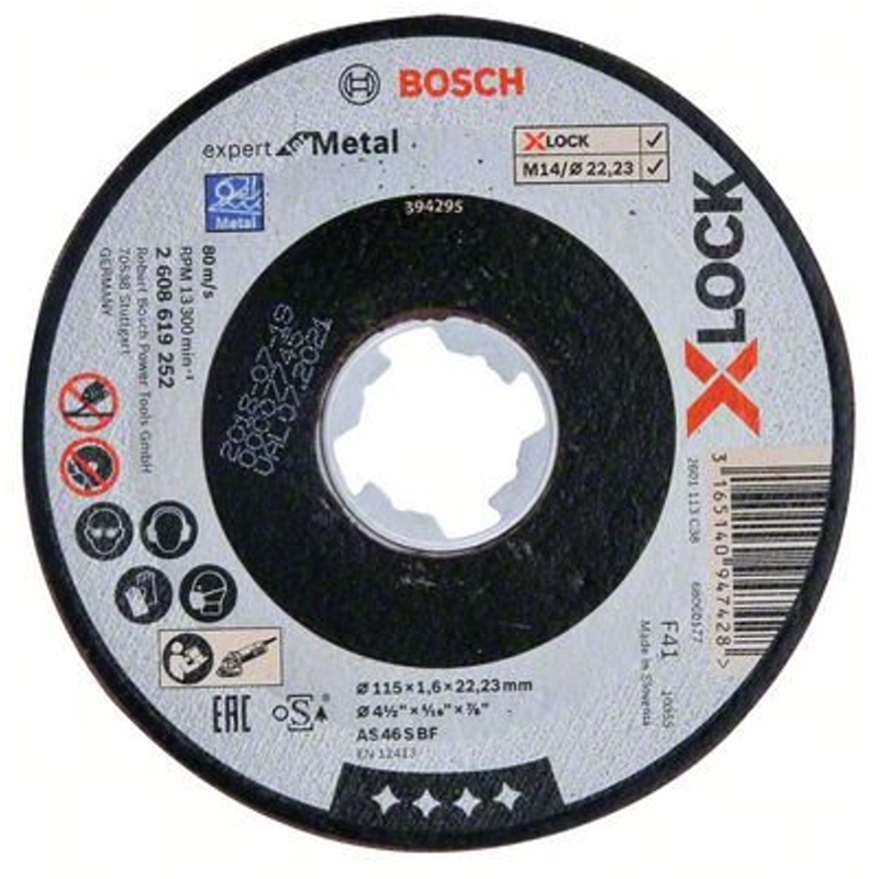 2608619252 Řezný kotouč na kov Expert for Metal 115mm Bosch X-LOCK