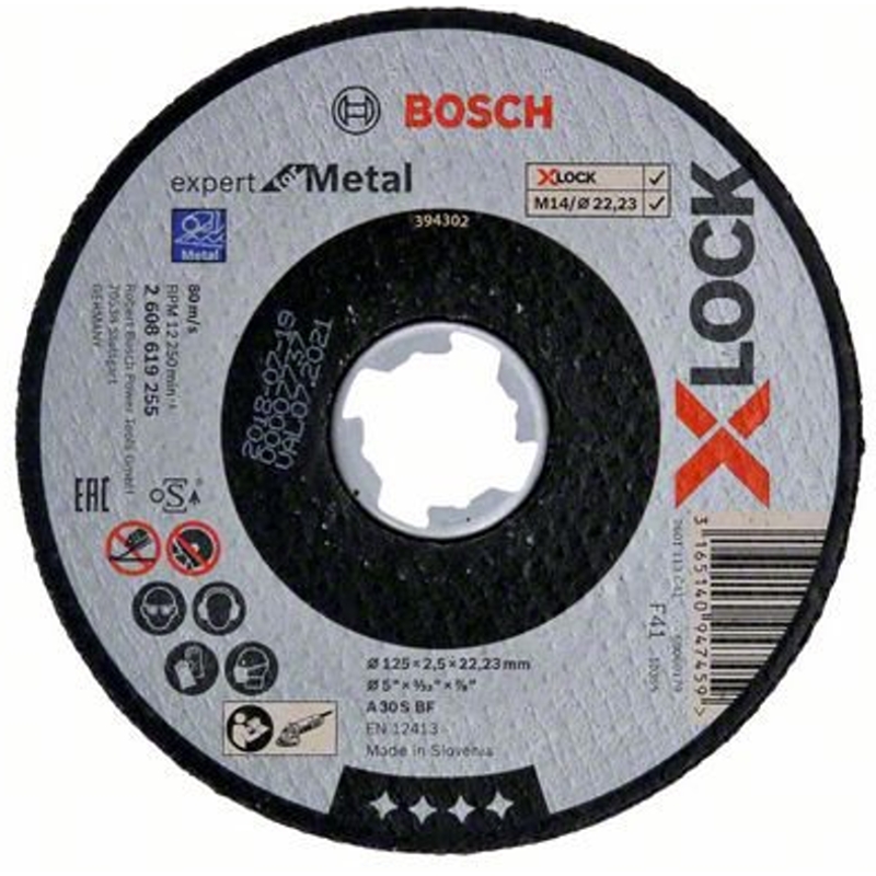 2608619255 Řezný kotouč na kov Expert for Metal 125mm Bosch X-LOCK