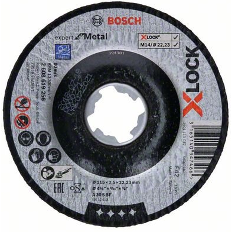 2608619256 Řezný kotouč na kov Expert for Metal 115mm Bosch X-LOCK