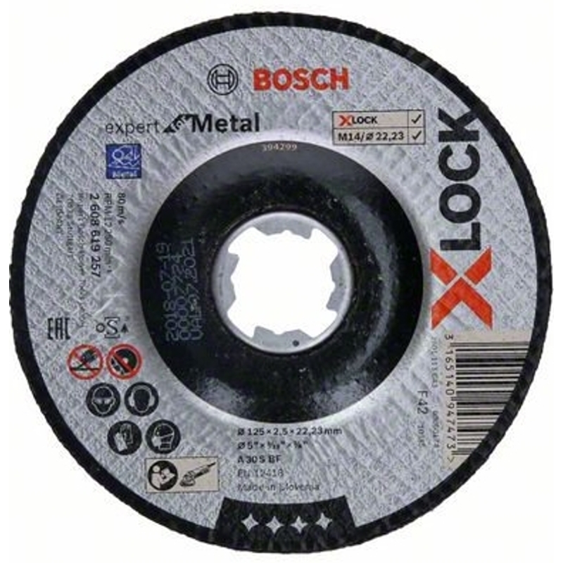 2608619257 Řezný kotouč na kov Expert for Metal 125mm Bosch X-LOCK
