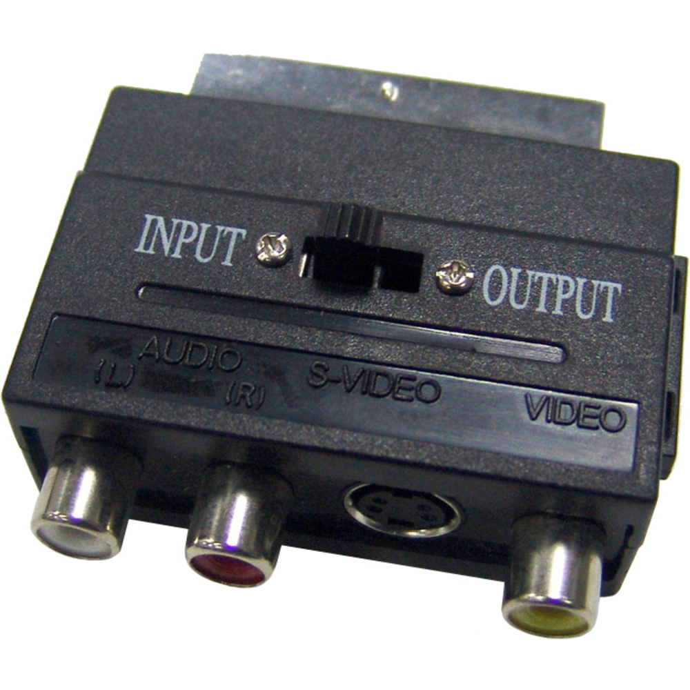 35024317 Redukce SCART-3RCA+SVID INOUT SENCOR SAV 151-000