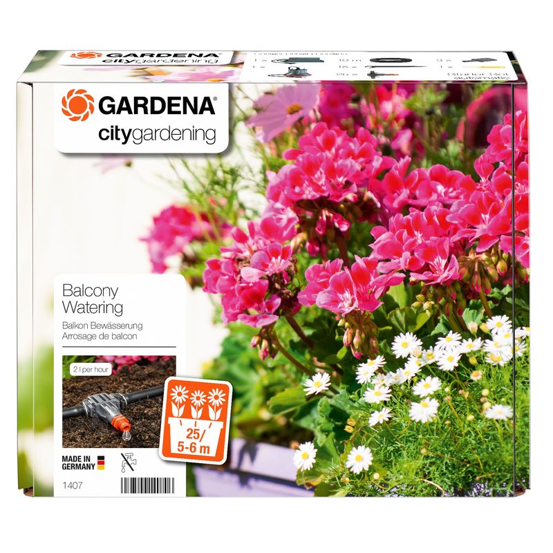 1407-20 Automatické zavlažování pro 5-6 m květinových truhlíků Gardena + DOPRAVA ZDARMA!