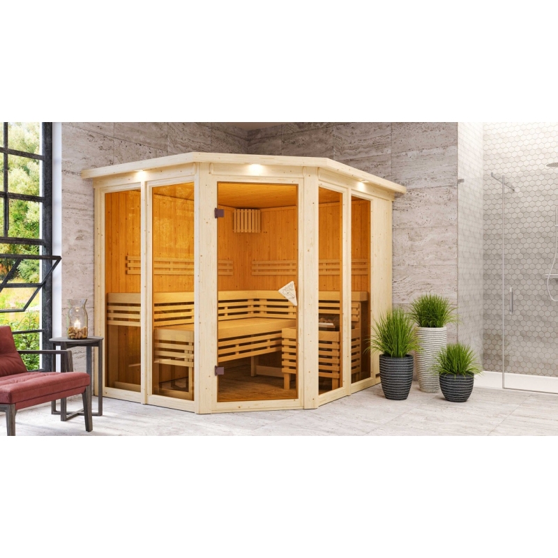 LG3047 Finská sauna KARIBU AINUR (6099)