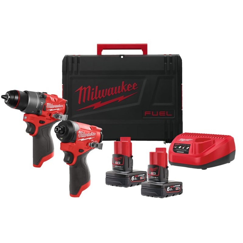 4933480588 Aku set nářadí M12™ FUEL 12V 2x6,0Ah Milwaukee M12FPP2A2-602X