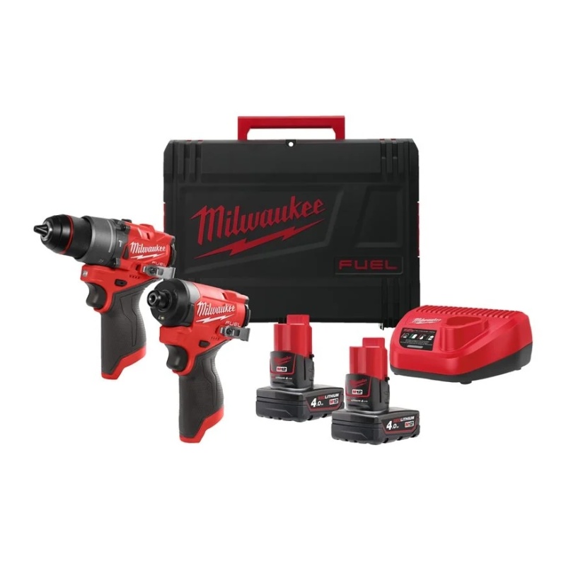 4933480587 Aku set nářadí M12™ FUEL 12V 2x4,0Ah Milwaukee M12FPP2A2-402X