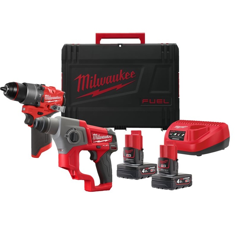 4933480590 Aku set nářadí M12™ FUEL 12V 2x4,0Ah Milwaukee M12FPP2F2-402X