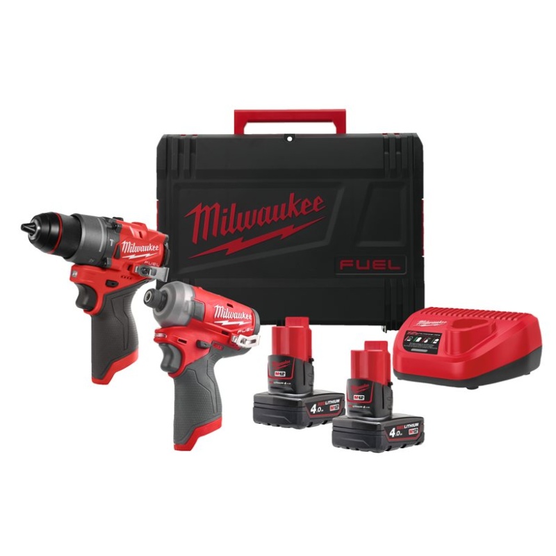 4933480594 Aku set nářadí M12™ FUEL 12V 2x4,0Ah Milwaukee M12FPP2E2-402X