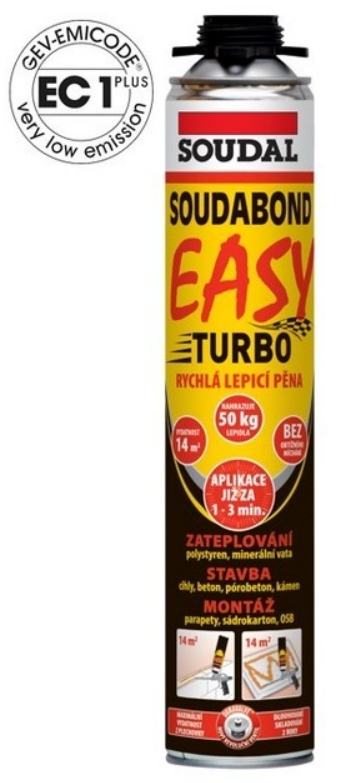 1104300 Lepící PU pěna 750ml Soudabond Easy Turbo