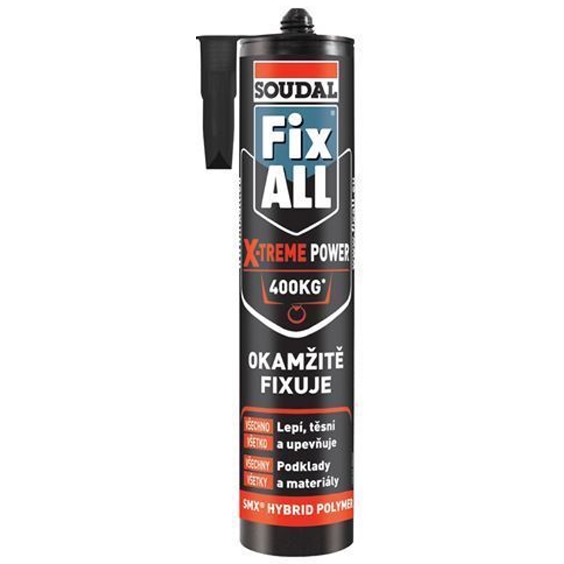 1242135 Lepící tmel 290ml černý FIX ALL X-TREME