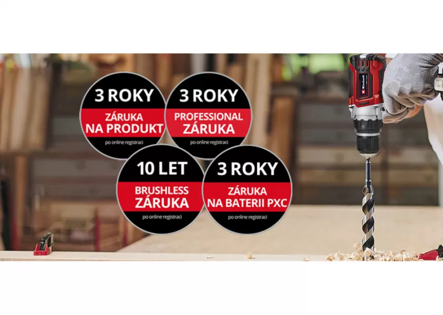 Prodloužená záruka Einhell – co nabízí a jak ji získat