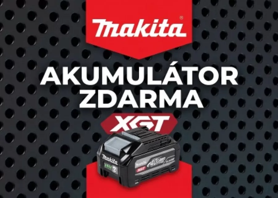 Makita akumulátor zdarma k vybraným strojům 40V XGT