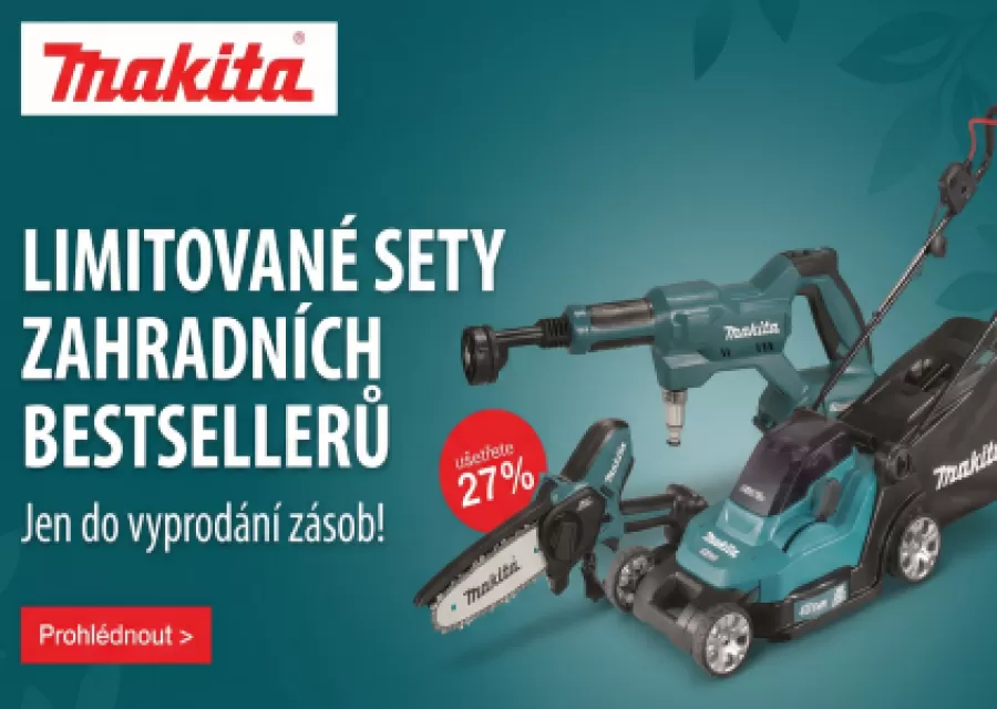 Exkluzivně na PEDDY.cz: Limitované zahradní sety Makita