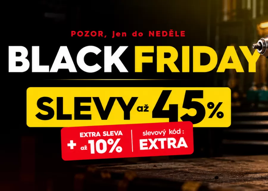 Black Friday na Peddy.cz: jak chytře vybrat nářadí
