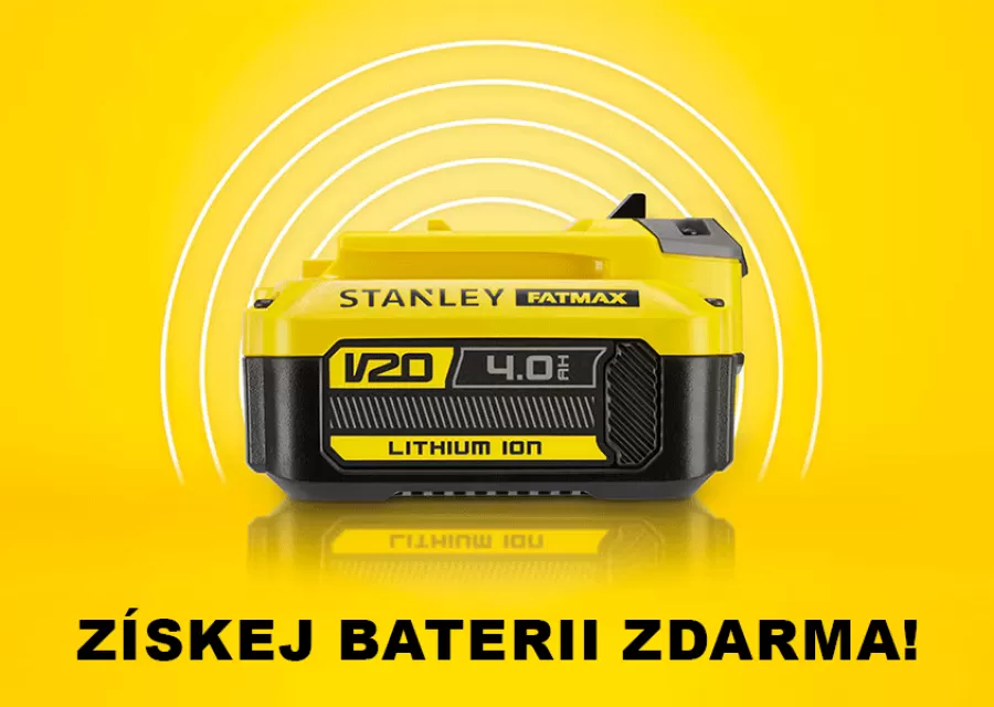 Stanley akce! Baterie zdarma k nákupu Stanley FatMax V20