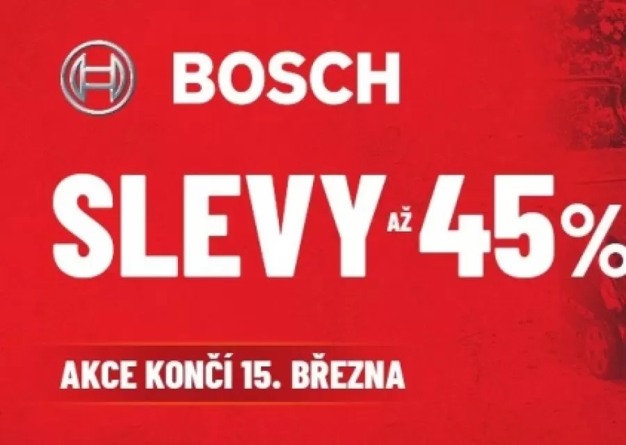 Bosch se slevami až 45 % pro dům, dílnu i zahradu