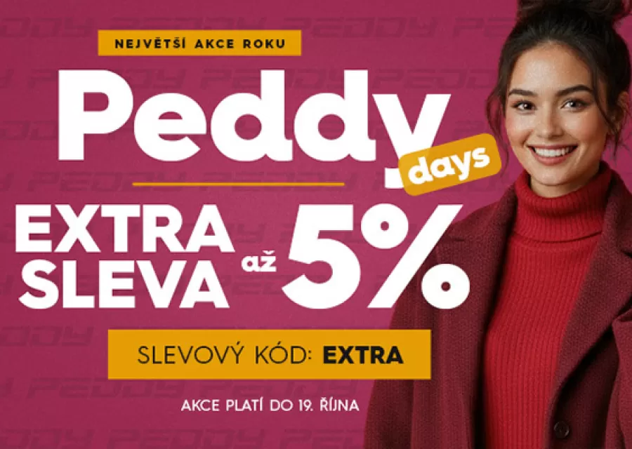 BLOG - Peddy Days: Největší akce roku s EXTRA slevou až 5 % : Peddy.cz