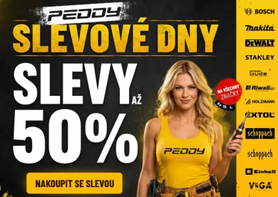 BLOG - PEDDY slevové dny: Slevy až 50% jen do neděle 19. dubna : Peddy.cz