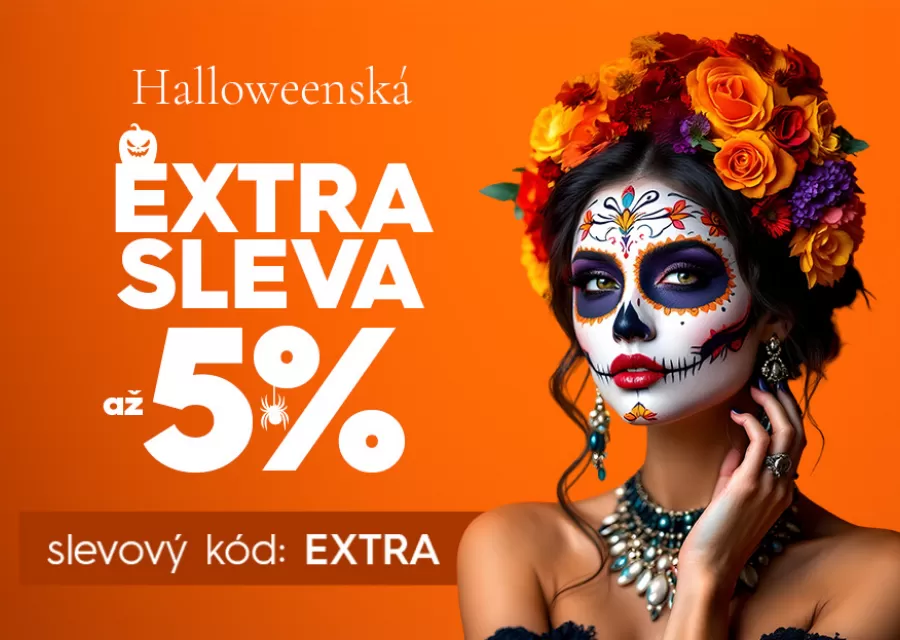 Halloweenská EXTRA SLEVA až 5 % – nakupujte chytře do 2. listopadu!