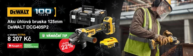 Aku úhlová bruska 125mm 18V 2x5,0AH DeWALT DCG405P2