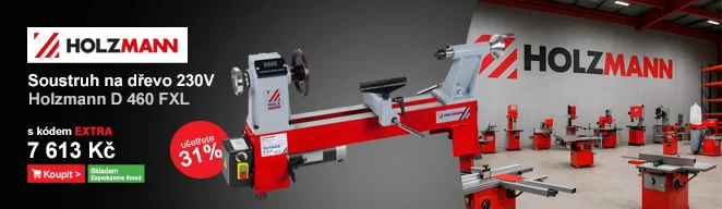 Soustruh na dřevo 230V Holzmann D 460 FXL