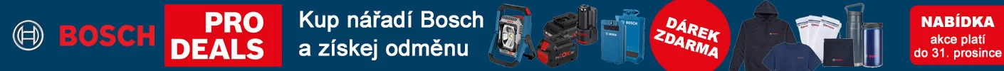 PRO DEAL BOSCH do 31.12.2025 dárek zdarma