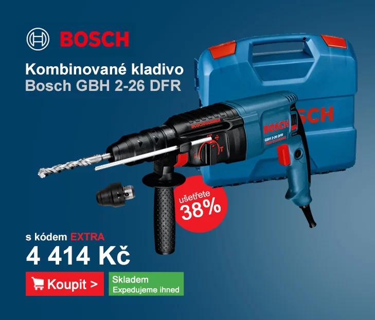 Kombinované kladivo Bosch GBH 2-26 DFR 0.611.254.768