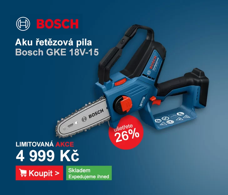 Aku řetězová pila GKE 18V-15 Bosch 06008D7000