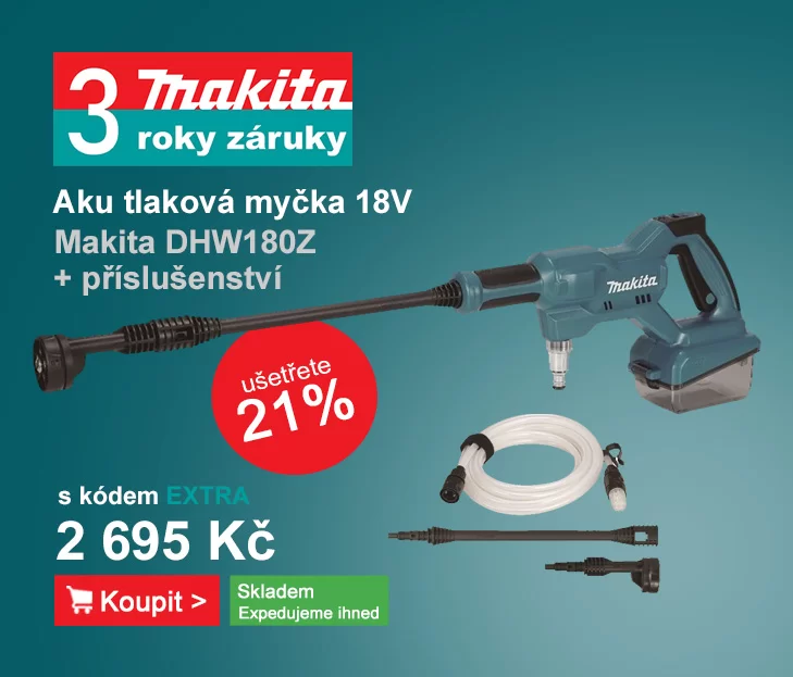 Aku tlaková myčka Li-ion LXT 18V bez aku Makita DHW180Z