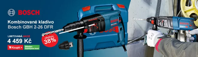 Kombinované kladivo Bosch GBH 2-26 DFR 0.611.254.768