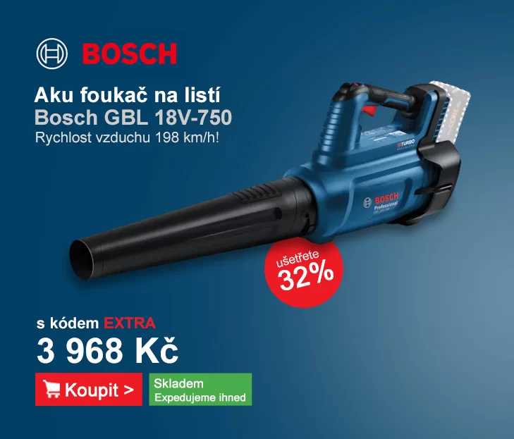 Aku foukač 18V bez aku Bosch GBL 18V-750