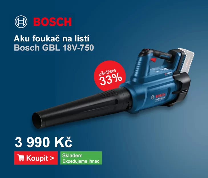 Aku foukač 18V bez aku Bosch GBL 18V-750