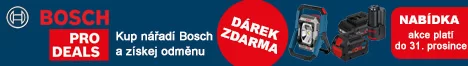 PRO DEAL BOSCH do 31.12.2025 dárek zdarma