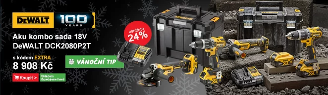 Kombo sada aku nářadí 18V 2x5,0 Ah DeWALT DCK2080P2T