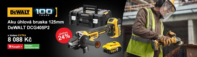 Aku úhlová bruska 125mm 18V 2x5,0AH DeWALT DCG405P2