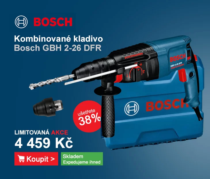 Kombinované kladivo Bosch GBH 2-26 DFR 0.611.254.768