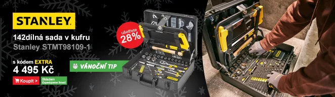 142dílná sada v montážním kufru Stanley STMT98109-1