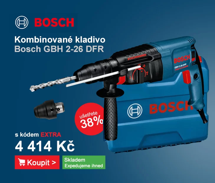 Kombinované kladivo Bosch GBH 2-26 DFR 0.611.254.768