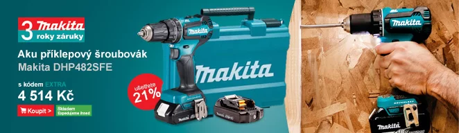 Aku příklepový šroubovák Li-ion LXT 18V/2x3,0 Ah Makita DHP482SF