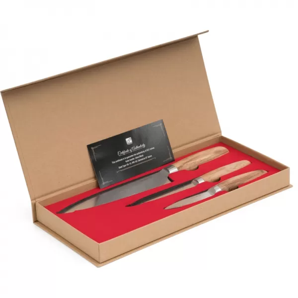 Sada nožů G21 Gourmet Damascus small box 3 ks, rukojeť zebrawood 6002231