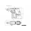 Aku kombinované kladivo 18V 2x5,5Ah KH 18 LTX BL 24 Metabo 601713660