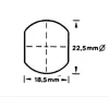 Prostřihovací nástroj 22,5 x 18,5mm ALFRA 01421