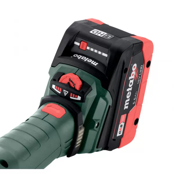 Aku úhlová bruska s plochou hlavou 18V bez aku WVBF 18 LT BL 11-125 Quick Metabo 601307840