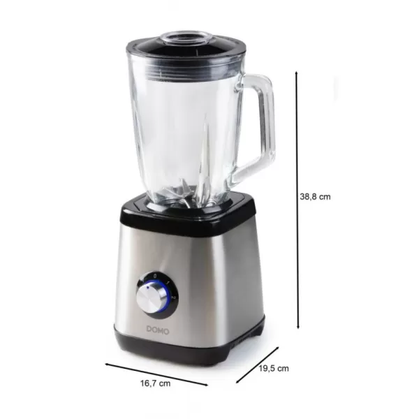 Stolní mixér se skleněnou nádobou DOMO DO1133BL