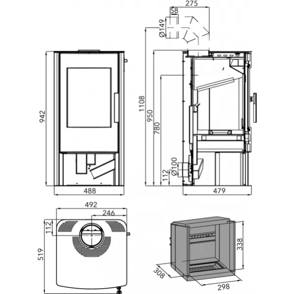 Krbová kamna Haas+Sohn HERBORN II 0429515600000
