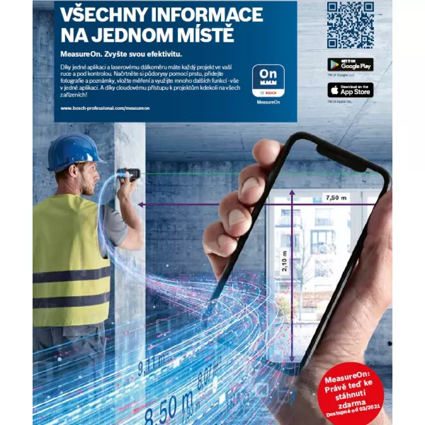 Laserový dálkoměr BOSCH GLM 50-27 CG 0 601 072 U00