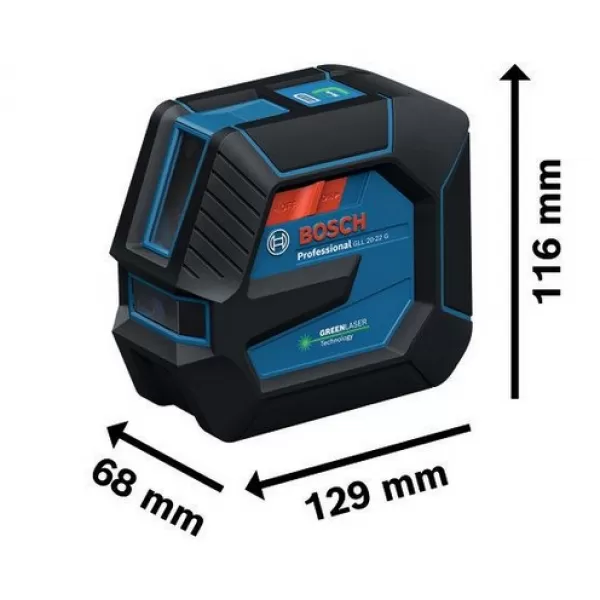 Čárový laser GLL 20-22 G Bosch 0601065601
