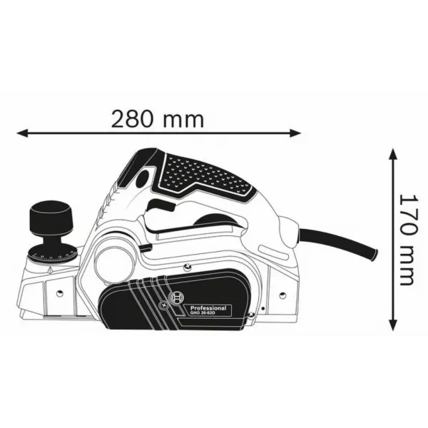 Hoblík Professional Bosch GHO 26-82 0.601.5A4.301